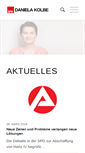 Mobile Screenshot of daniela-kolbe.de